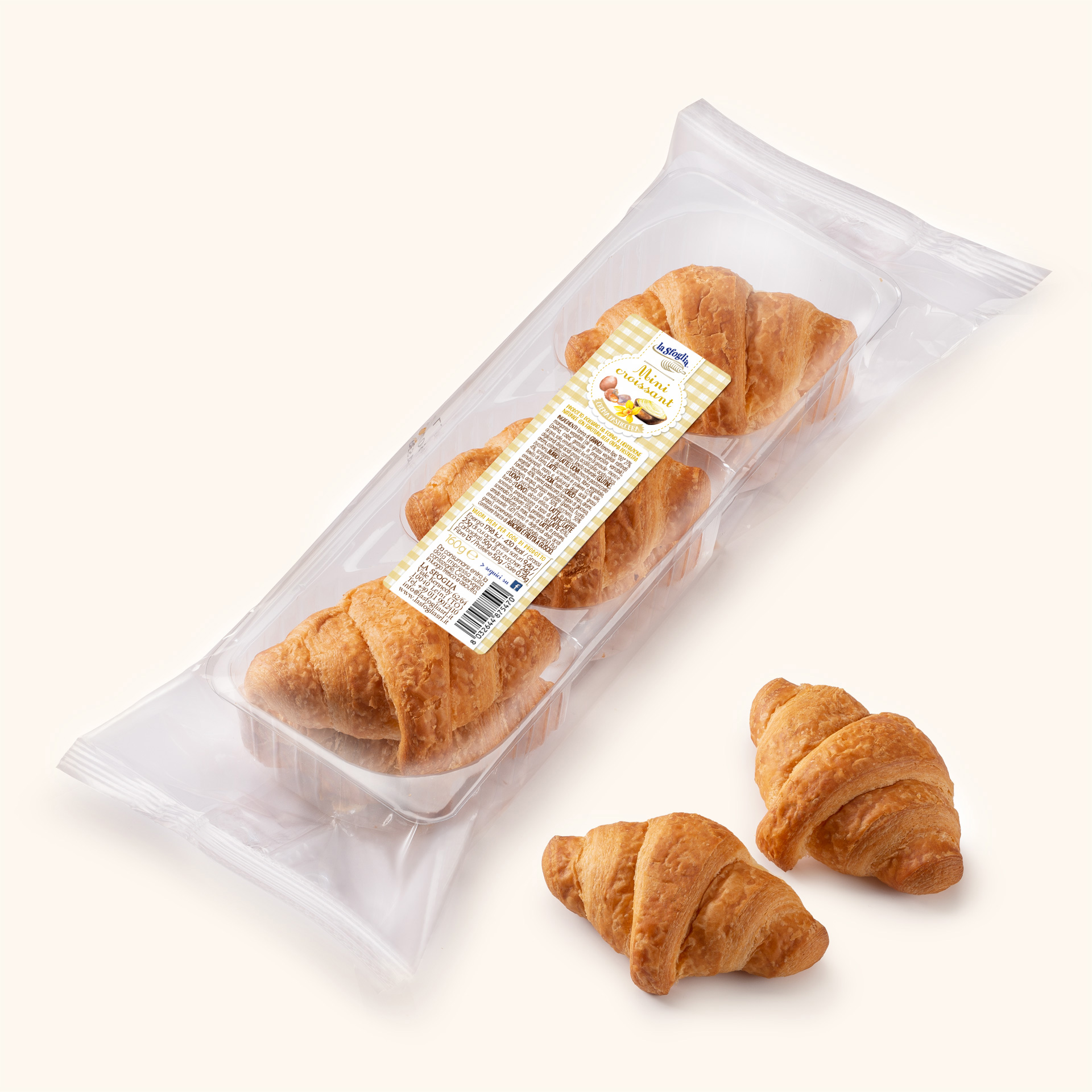 Mini Croissant Crema Pasticcera
